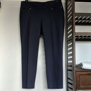 Croft & Barrow Navy Straight Leg Pants Size 18W